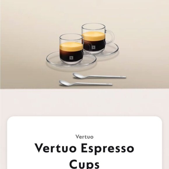 Nespresso Glass Espresso Set with Spoons - Picture 1 of 6